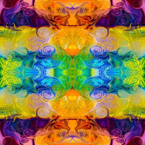 Rainbow Revolution Abstract Pattern Artwork by Omaste Witkowski owFotoGrafik.com